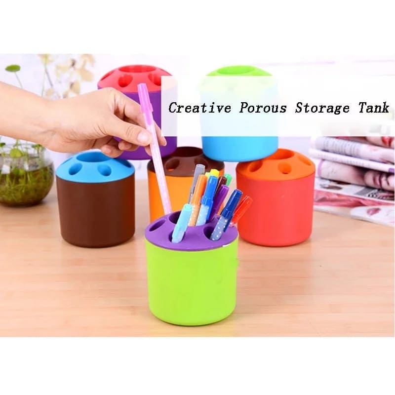 5 Holes Multipurpose Candy Colored Toothbrush Storage Holder, Special Porous Couple Creative Toothbrush Container, Multifunctional Desktop Pen Holder 5 Holes Multipurpose Candy Colored Toothbrush Storage Holder, Special Porous Couple Creative Toothbrush Container, Multifunctional Desktop Pen Holder